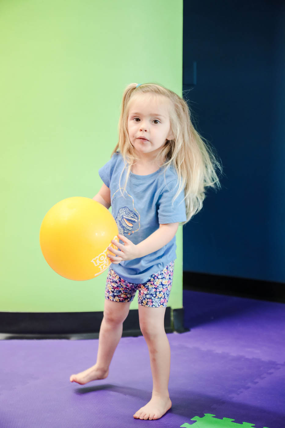 A group of kids enjoying sports for 3 and 4 year olds in Willow Grove, {fran_state_abbre} with Romp n' Roll. 