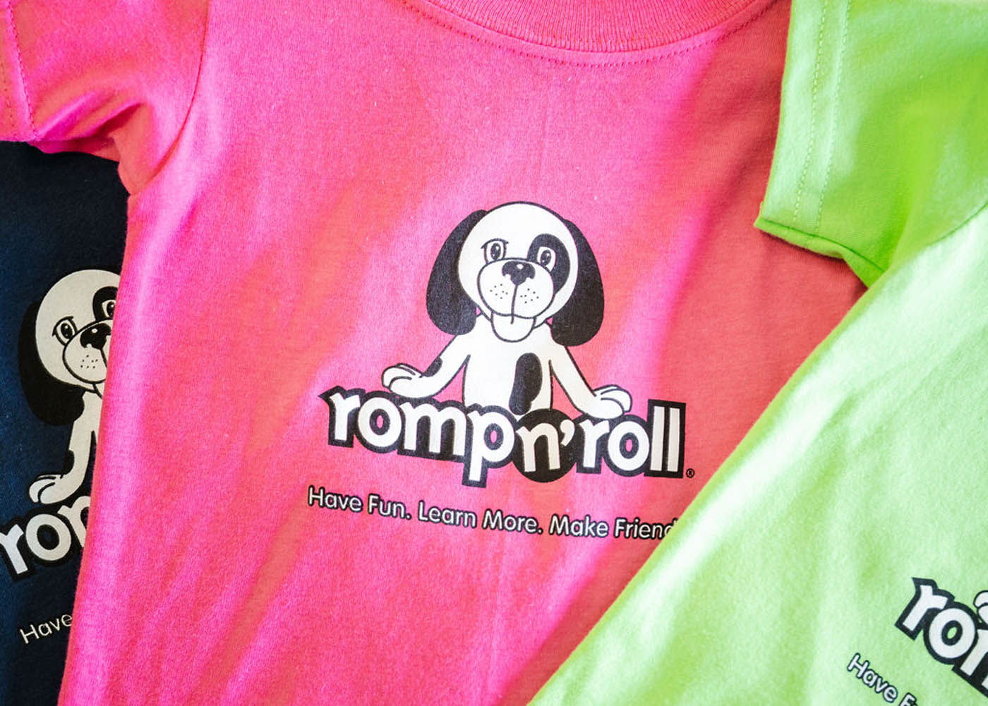 Romp n' Roll merchandise.