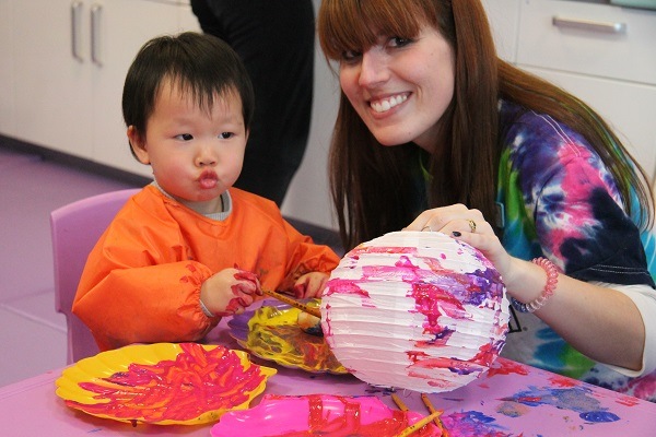 Toddler Art with Romp n' Roll